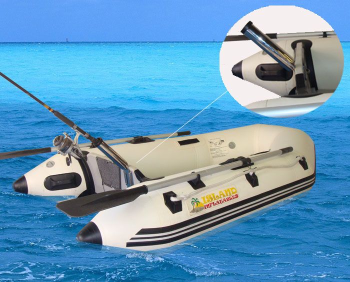 2 x REMOVABLE BOAT FISHING ROD HOLDERS 316 S/STEEL MARINE KAYAK CANOE